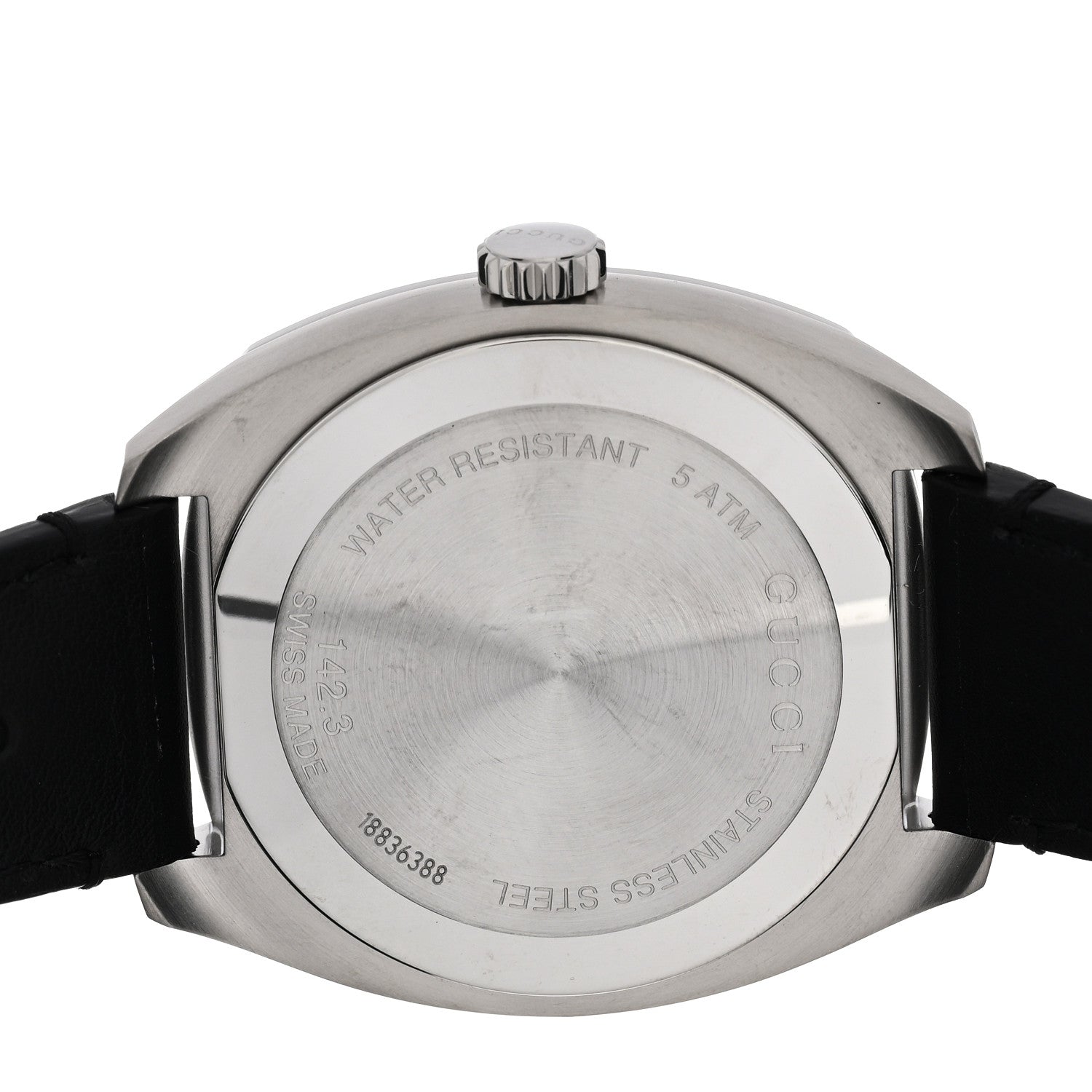 Gucci Stainless Steel Calfskin 40mm GG2570 Quartz Watch Black 4 of 4