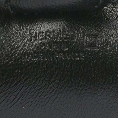 Hermes Milo Lambskin Matte Alligator Touch Grigri Rodeo Horse Bag Charm PM So Black 3 of 6