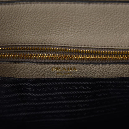 Prada Vitello Daino Zippered Tote Argilla 8 of 9