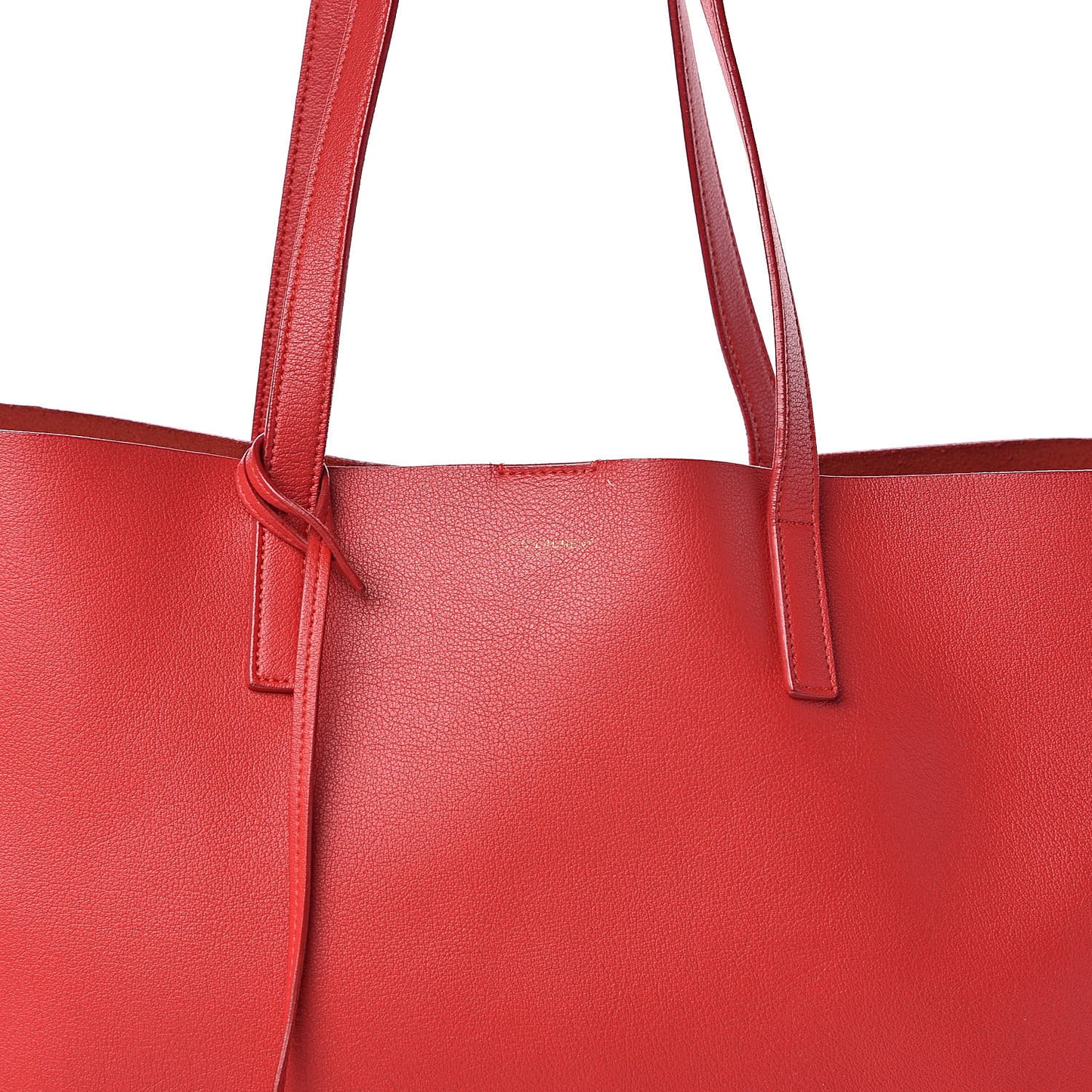Calfskin Large Shopping Tote Red