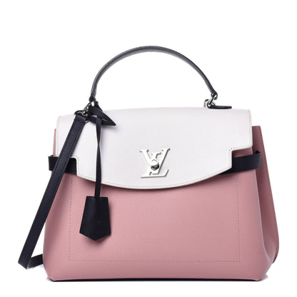 Louis Vuitton Soft Calfskin Lockme Ever Rose Ballet White Maito Black 1 of 13