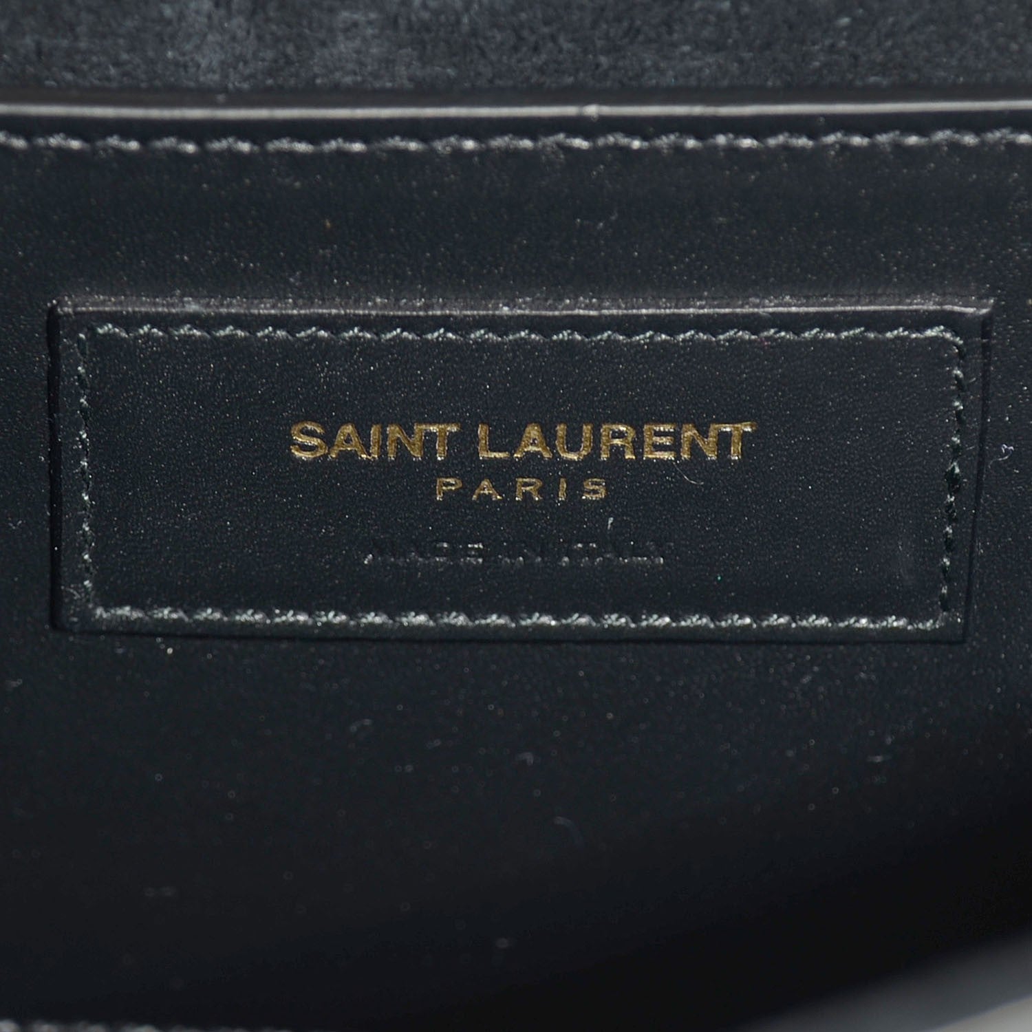 Saint Laurent Calfskin Classic Monogram Tassel Clutch Black 7 of 9