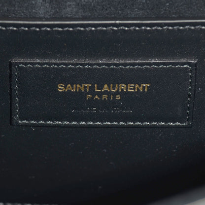 Saint Laurent Calfskin Classic Monogram Tassel Clutch Black 7 of 9