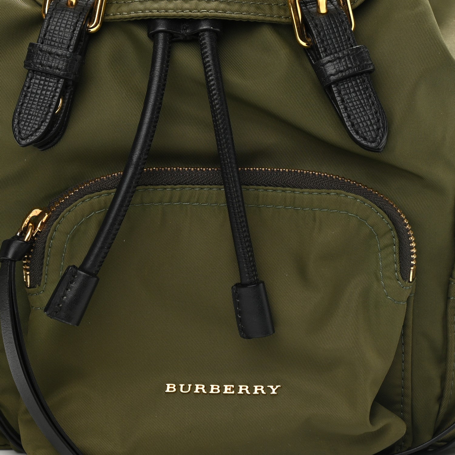 Burberry Nylon Small Crossbody Rucksack Backpack Canvas Green 11 of 14
