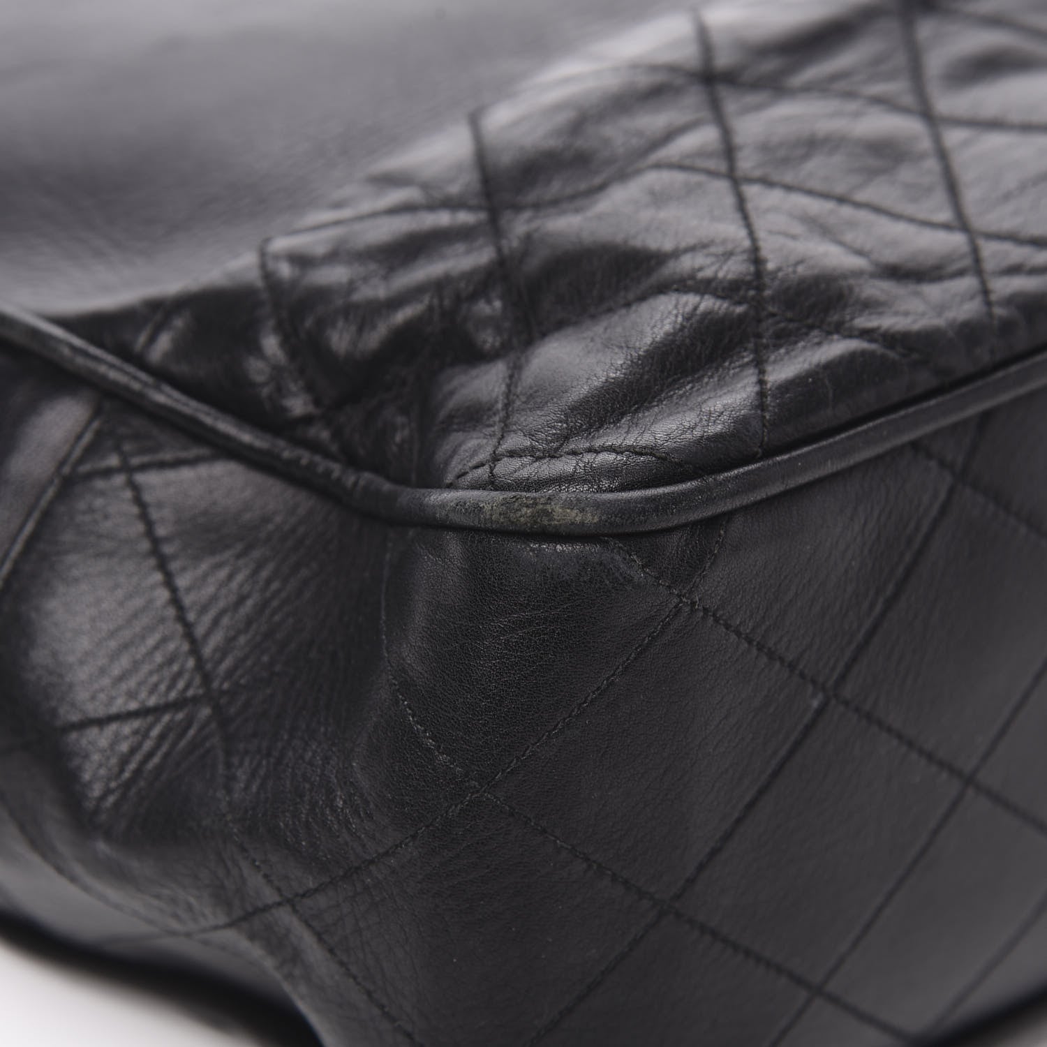 Chanel Lambskin Quilted Shoulder Bag Black 16 of 18