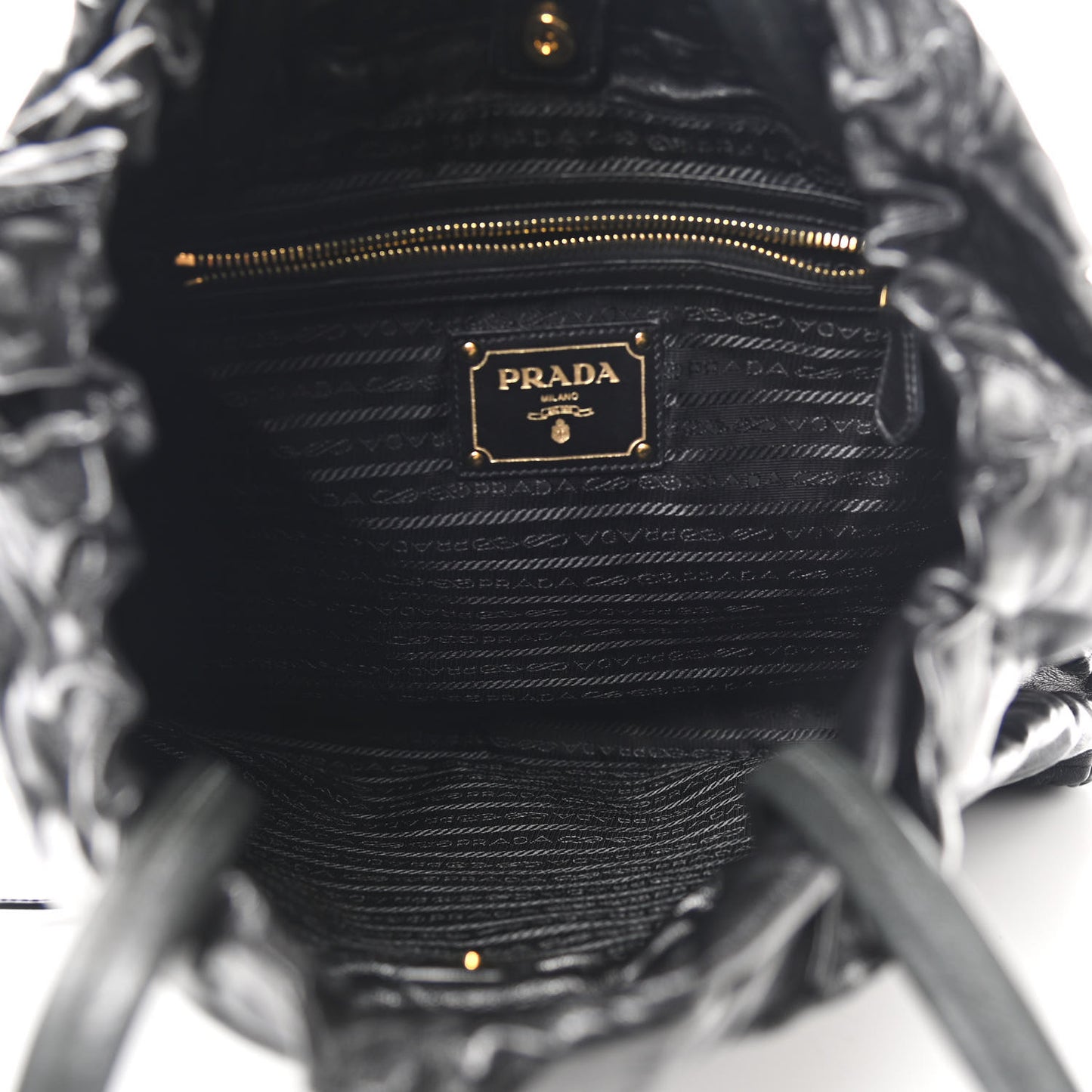 Nappa Antique Shoulder Bag Black