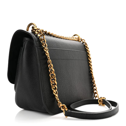 Louis Vuitton Grained Calfskin Lockme Chain Bag PM Black 3 of 9