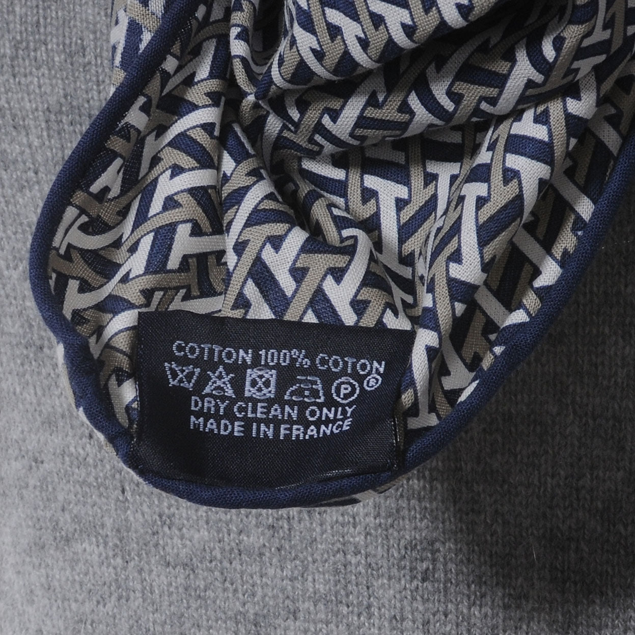 Hermes Mens Cotton H Sublime Losange Scarf GM 6 of 6