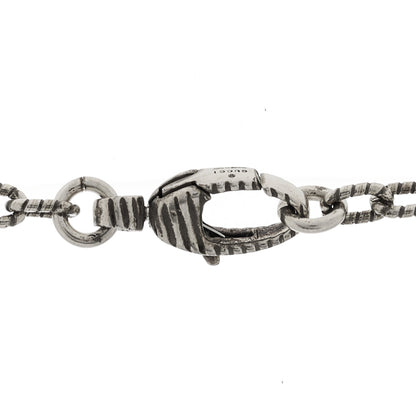 Gucci Sterling Silver Small Textured Interlocking G Pendant Necklace 6 of 9
