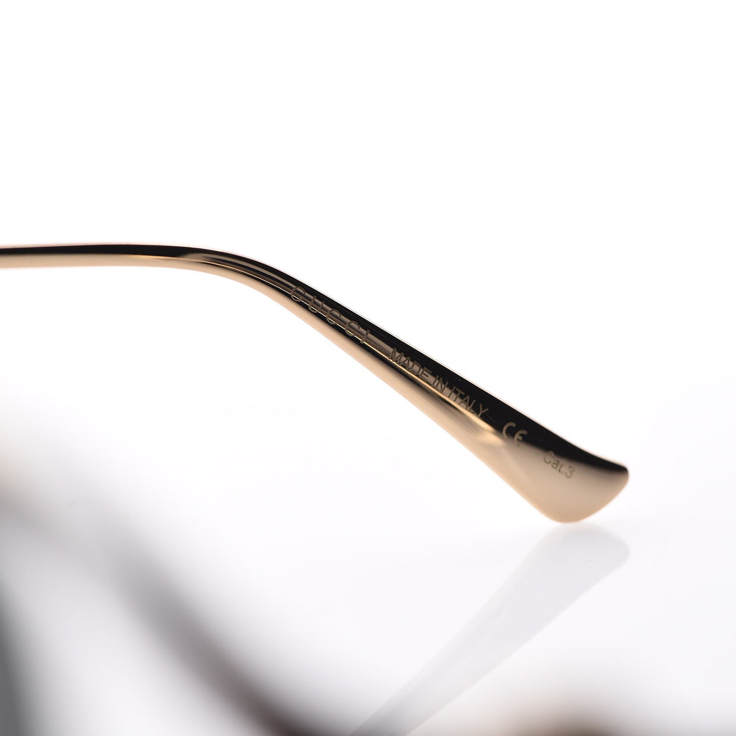 Metal Oversized Round Frame GG0225S Sunglasses Gold