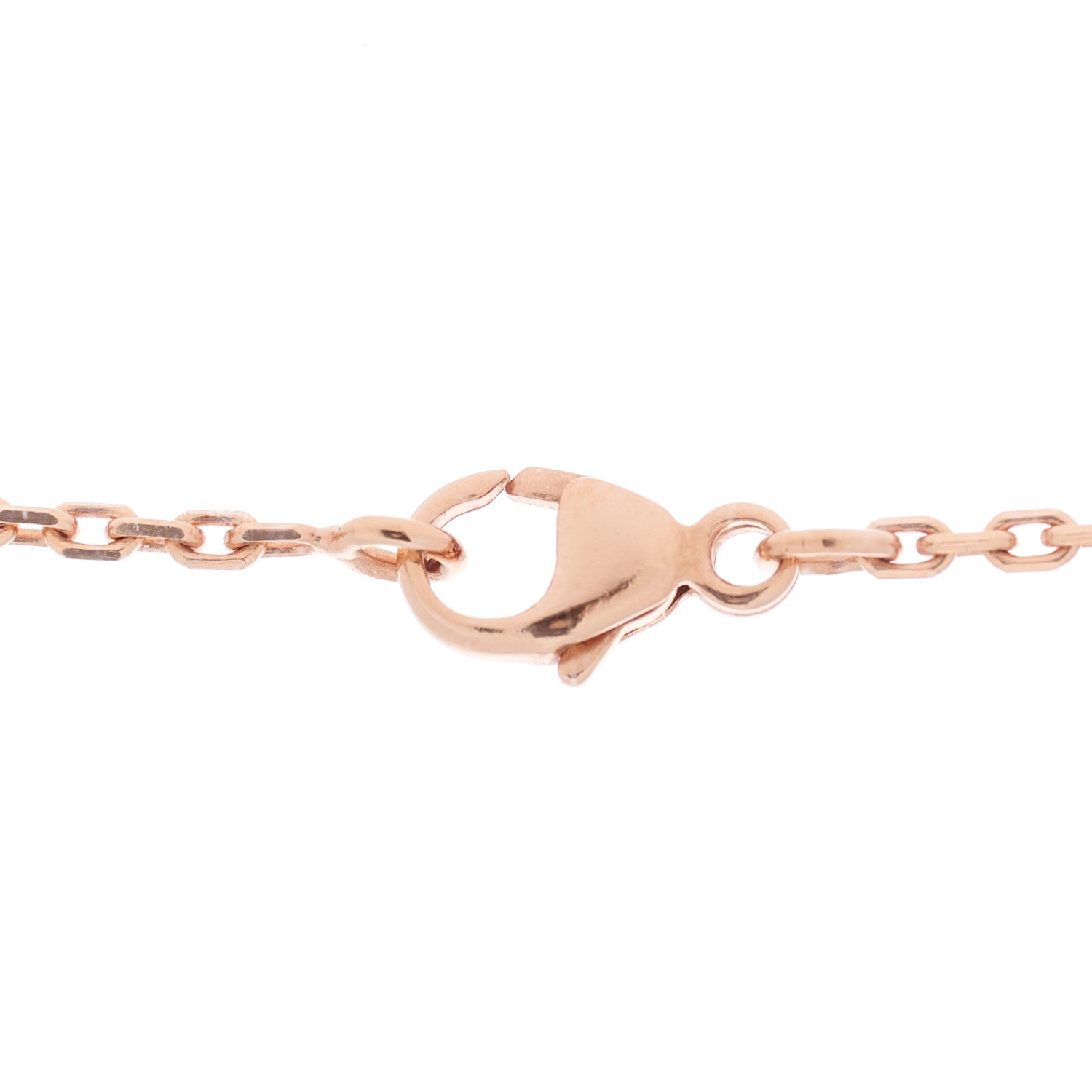 Hermes Lacquered Rose Gold Pop H Pendant Necklace Bleu Sature 3 of 4
