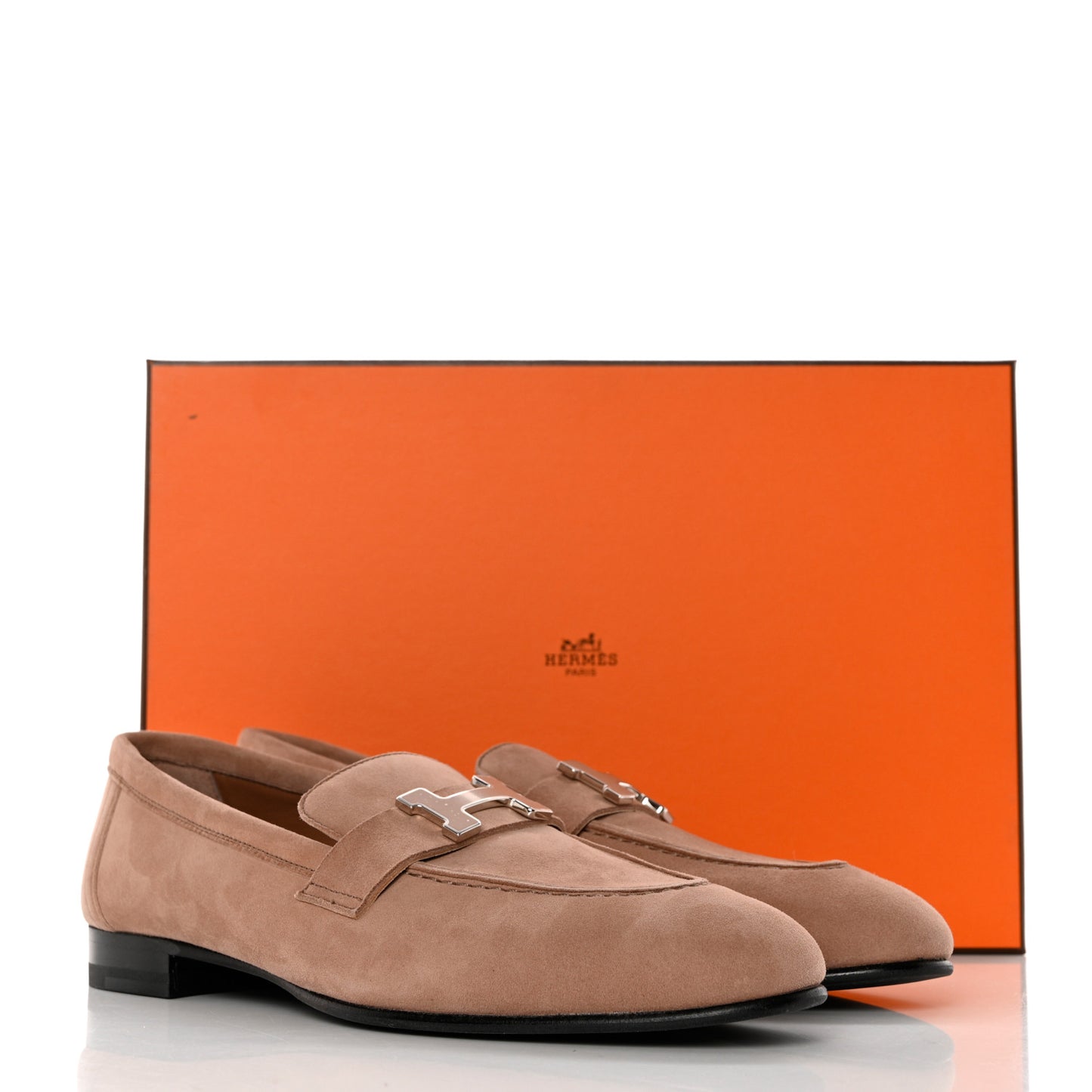 Suede Goatskin Paris Loafers 37 Rose Perle