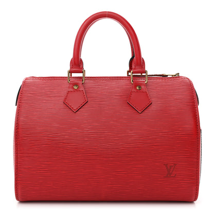Louis Vuitton Epi Speedy 25 Castillan Red 1 of 11