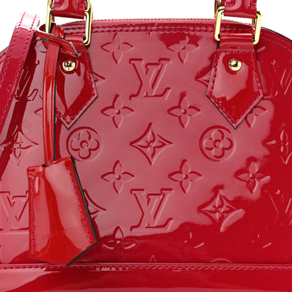 Louis Vuitton Vernis Alma BB Cherry 7 of 9