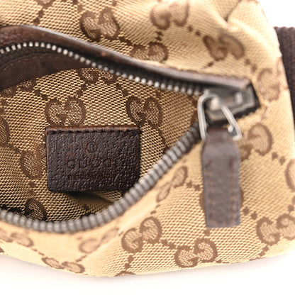 Gucci GG Monogram Double Pocket Belt Bag Dark Brown 8 of 12