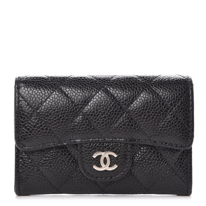 Chanel Caviar Quilted Flap Card Holder Black 1 of 6