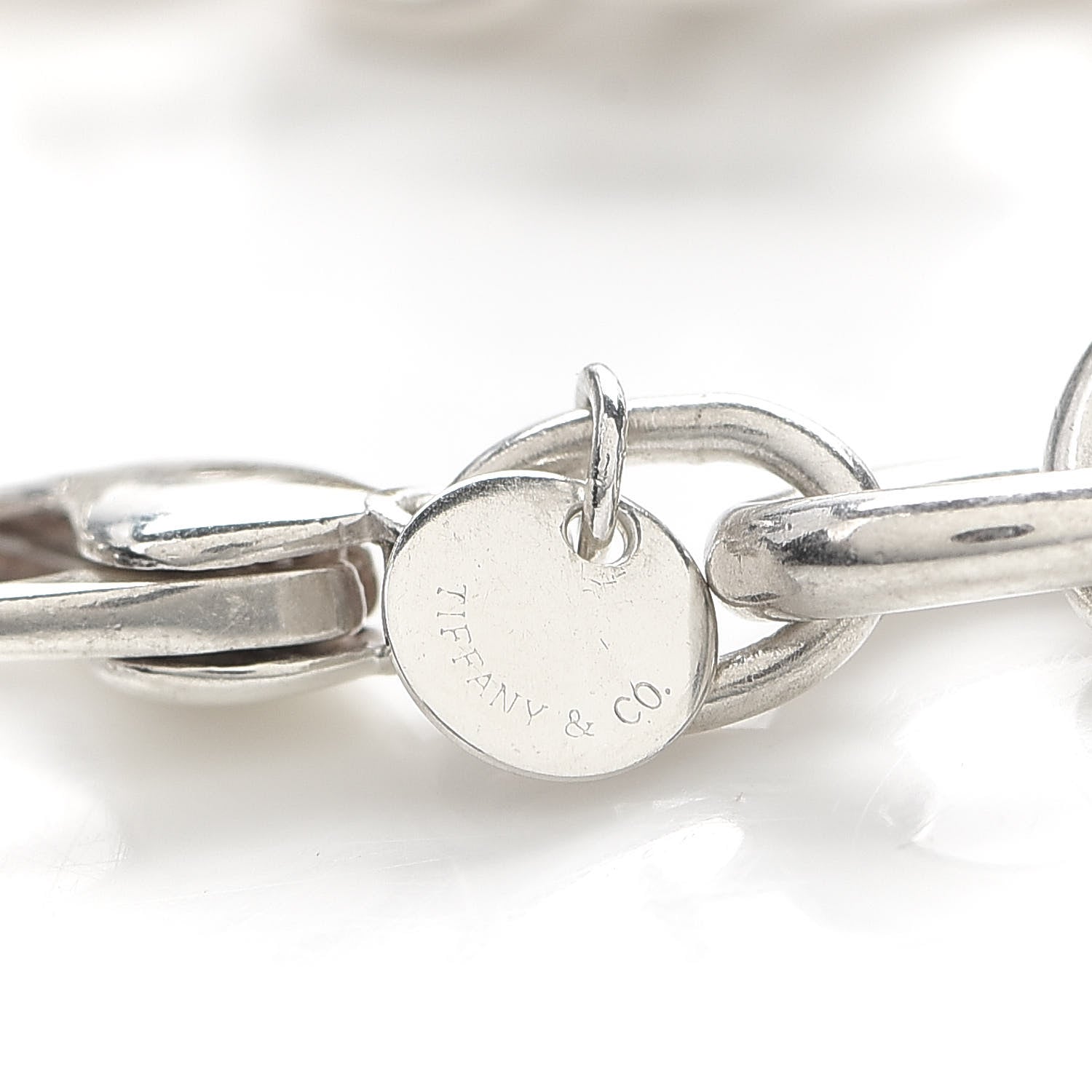 Tiffany Sterling Silver 18K Yellow Gold Fascination Charm Bracelet 5 of 6
