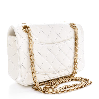 Chanel Aged Calfskin Quilted 2.55 Reissue Mini Flap White 3 of 11