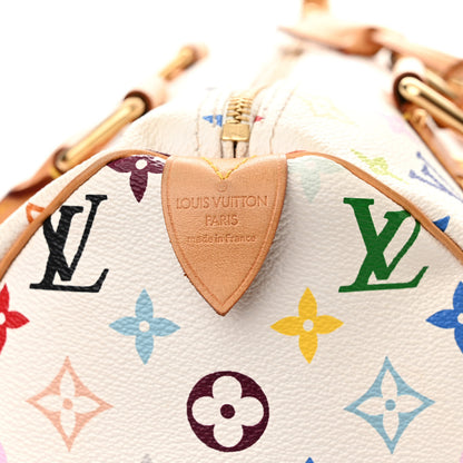 Louis Vuitton Monogram Multicolor Speedy 30 White 6 of 12