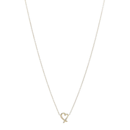 Tiffany 18K Yellow Gold Mini Paloma Picasso Loving Heart Pendant Necklace 1 of 6