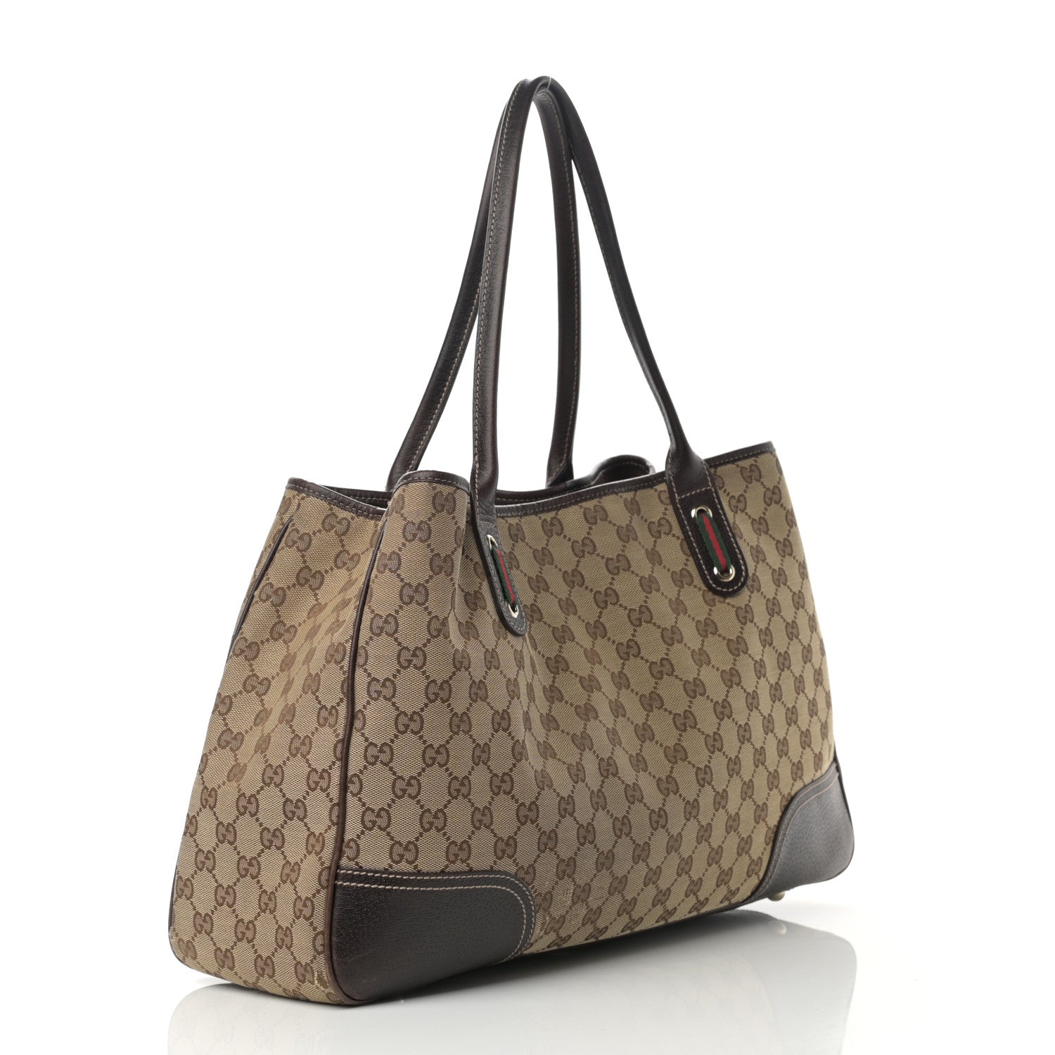 Gucci Monogram Large Princy Tote Dark Brown 3 of 17