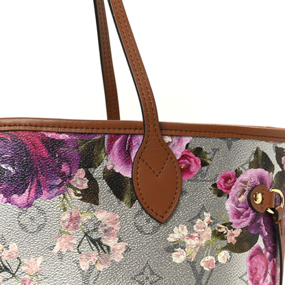 Louis Vuitton Metallic Monogram LV Garden Neverfull MM Silver 10 of 12