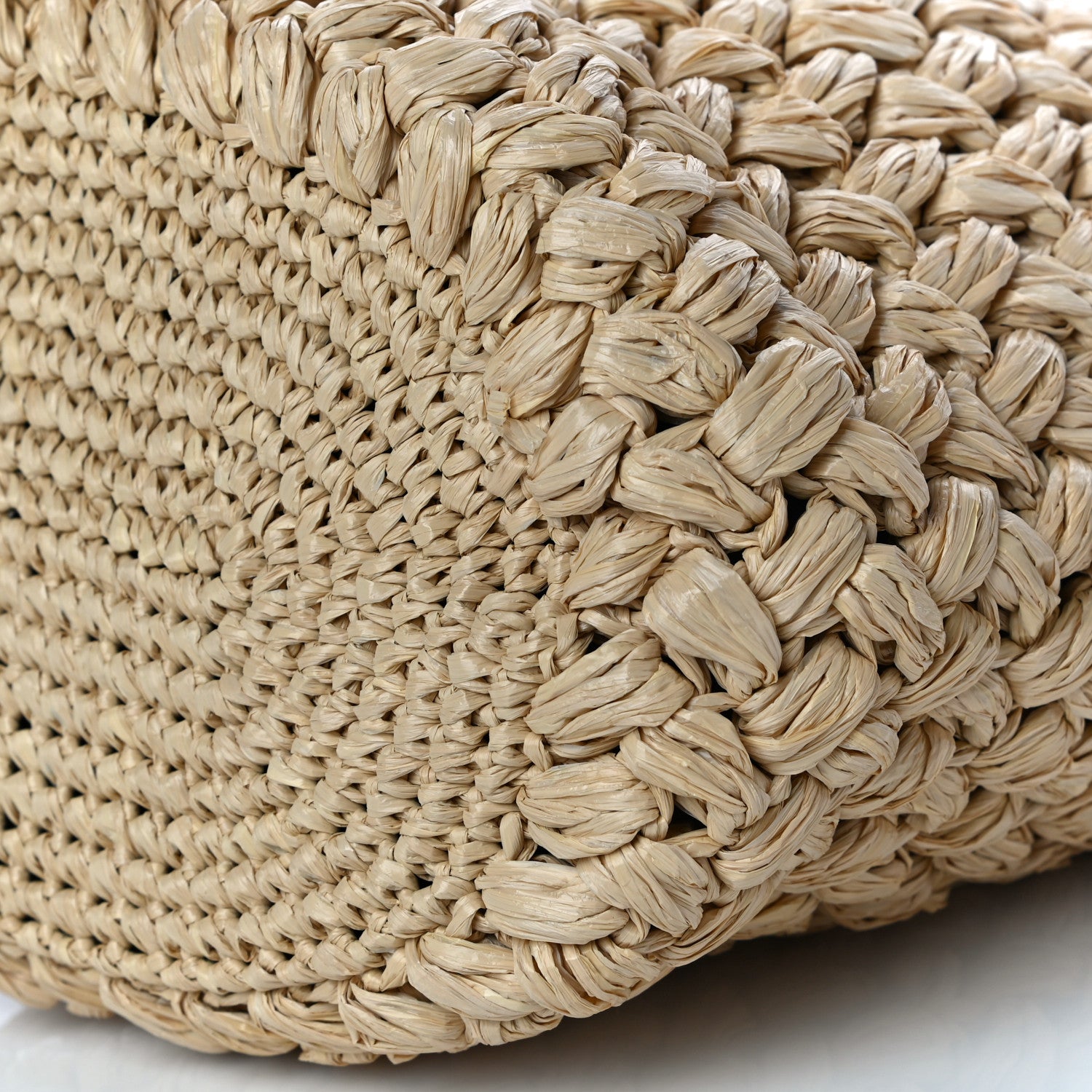 Prada Raffia City Calf Bucket Bag Naturale Cognac 8 of 8