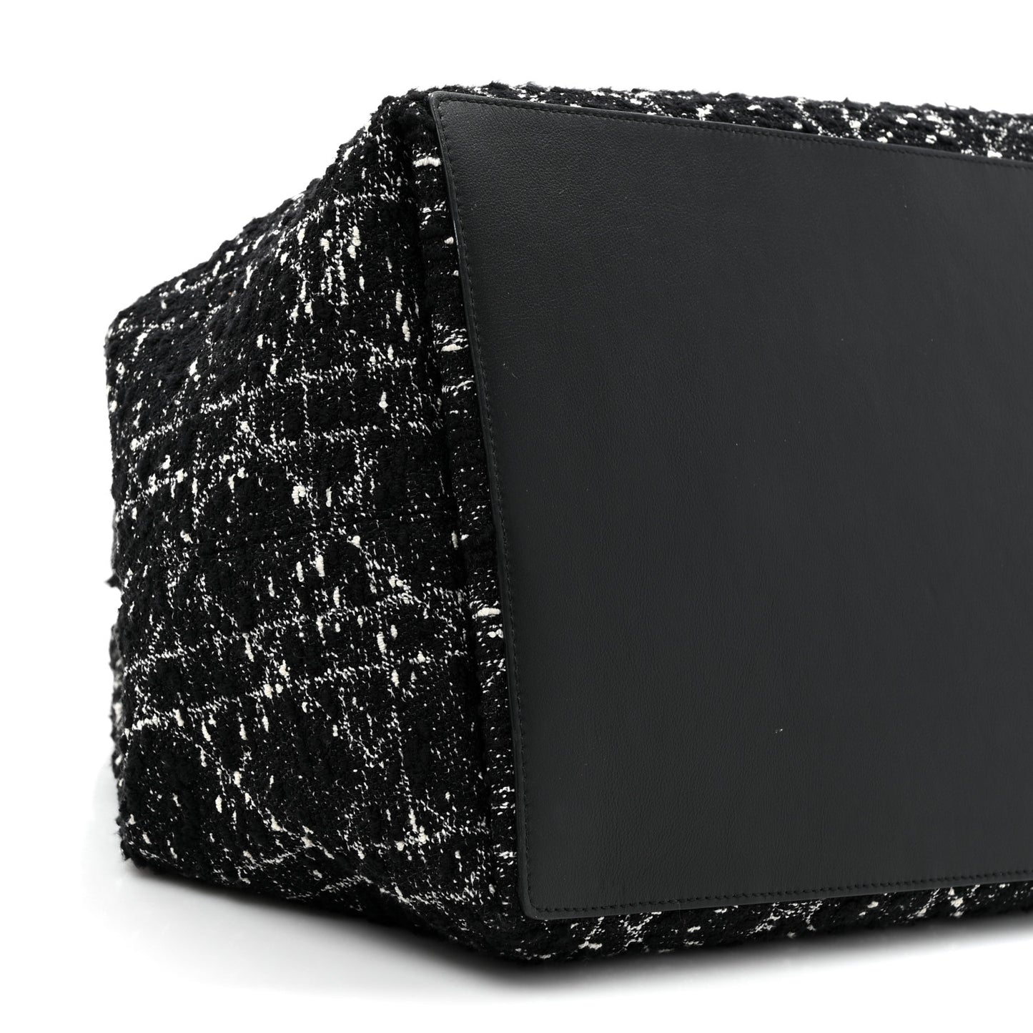 Tweed Cannage Large Toujours Black White