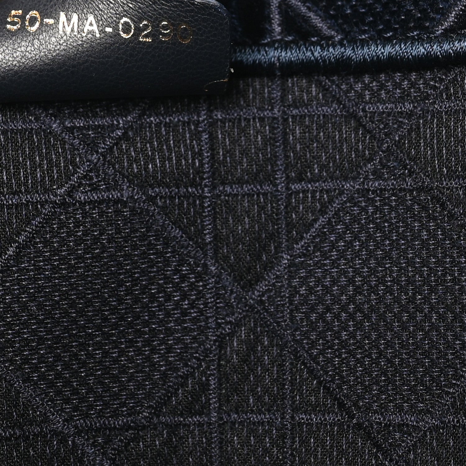 Christian Dior Velvet Cannage Large Book Tote Navy Blue 7 of 10