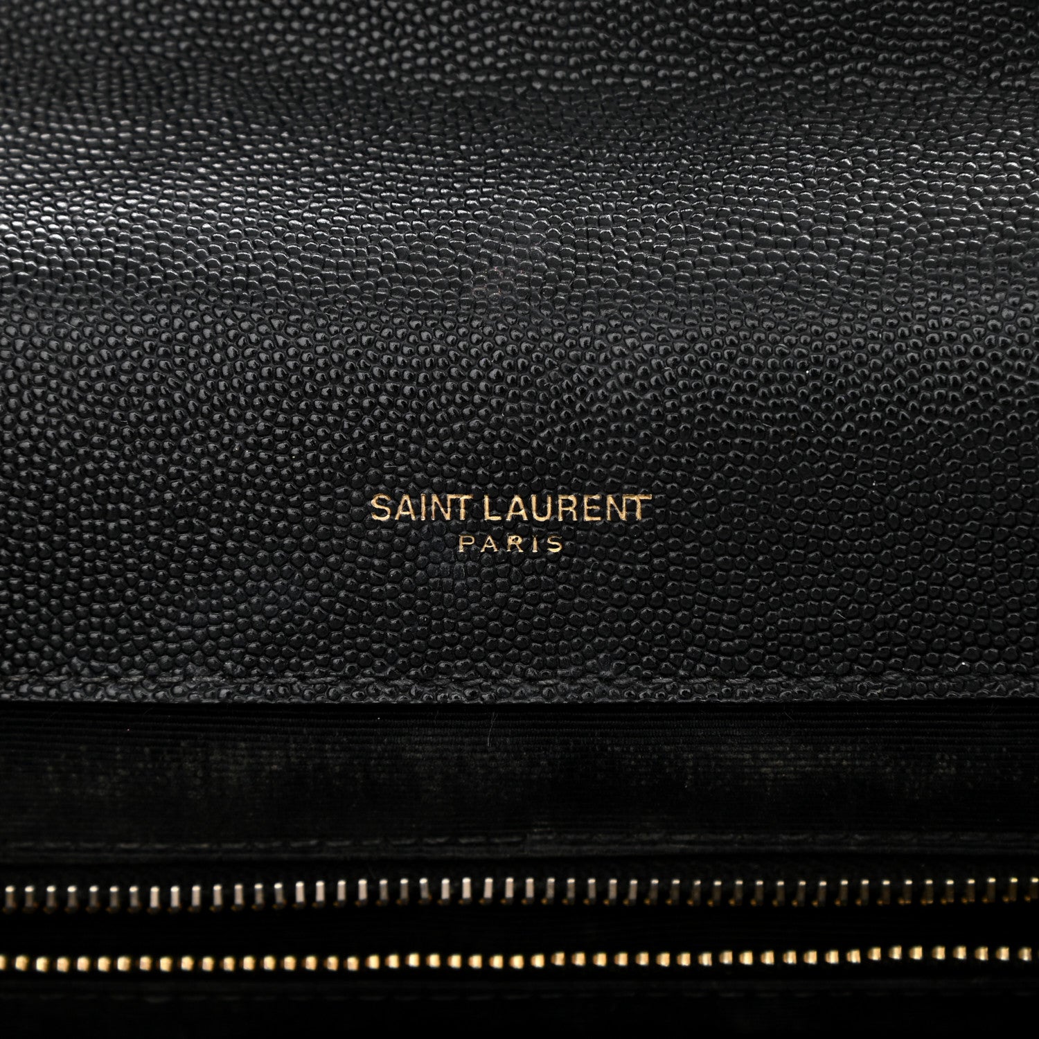 Saint Laurent Grain De Poudre Textured Mixed Matelasse Large Triquilt Monogram Satchel Black 10 of 35