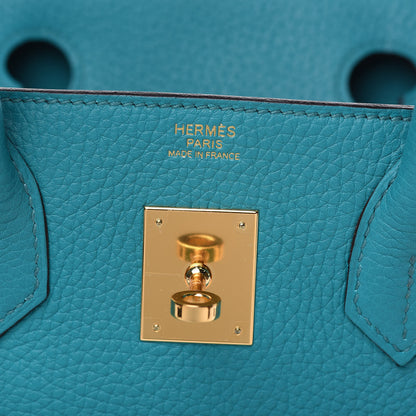 Hermes Taurillon Clemence Birkin 30 Bleu Paon 8 of 31