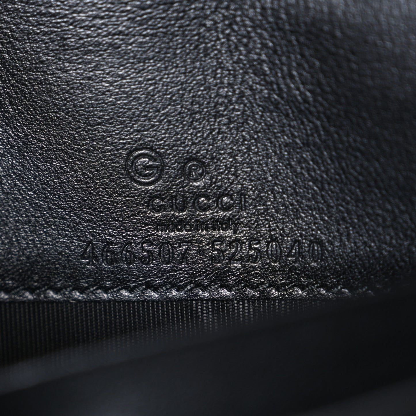 Microguccissima Crossbody Wallet Black
