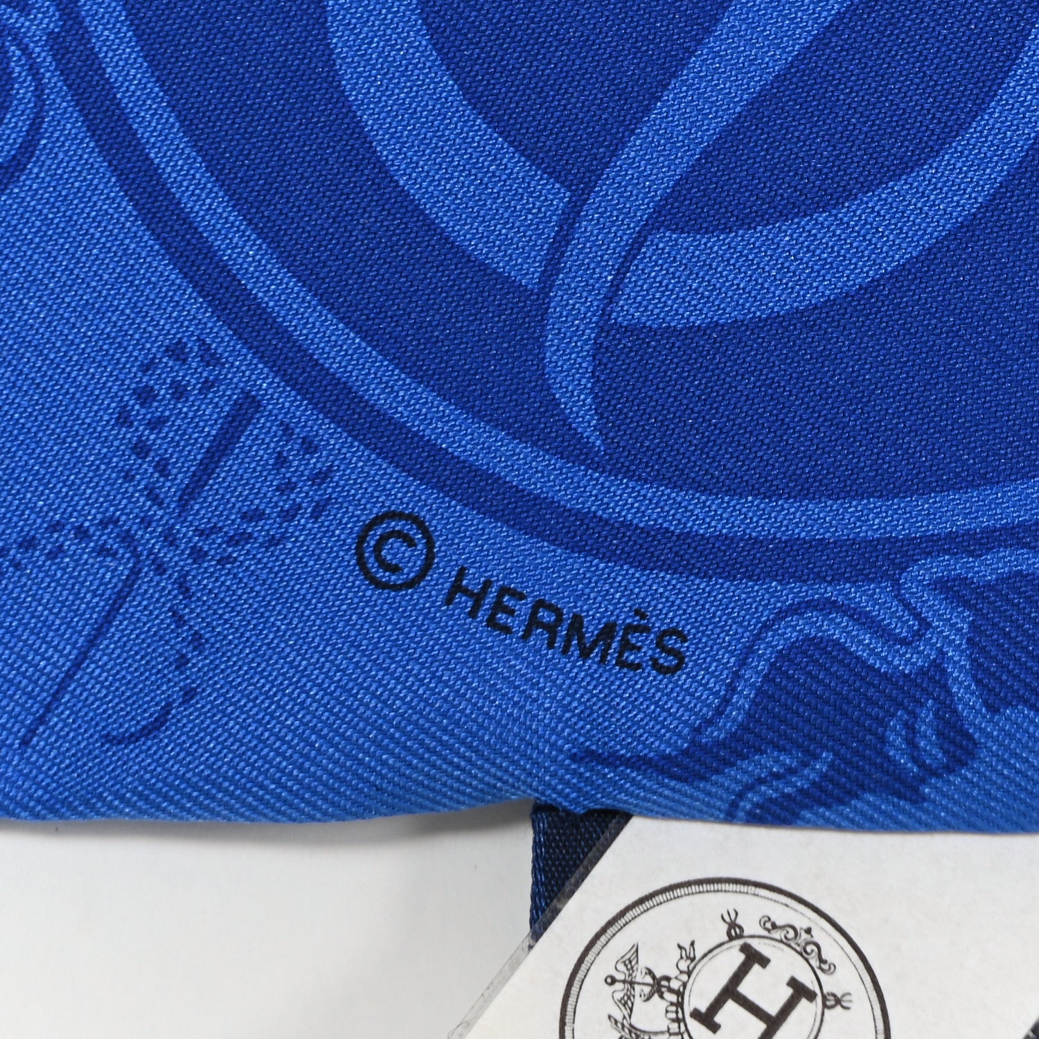 Hermes Silk Ex-Libris Les Parisiennes Twilly Bleu Royal Rouge Ciel 3 of 4