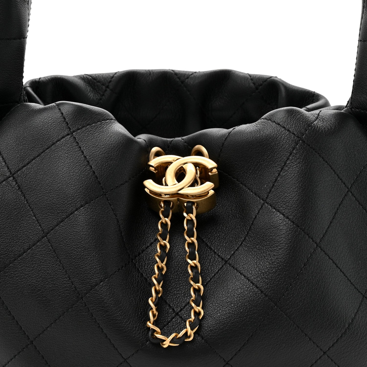 Chanel Calfskin Quilted Small Maxi Hobo Black 8 of 10
