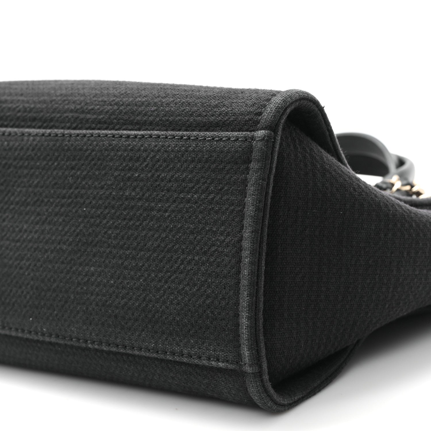 Chanel Mixed Fibers Small Deauville Tote Black 11 of 12