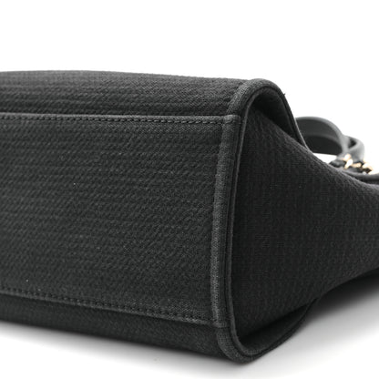 Chanel Mixed Fibers Small Deauville Tote Black 11 of 12