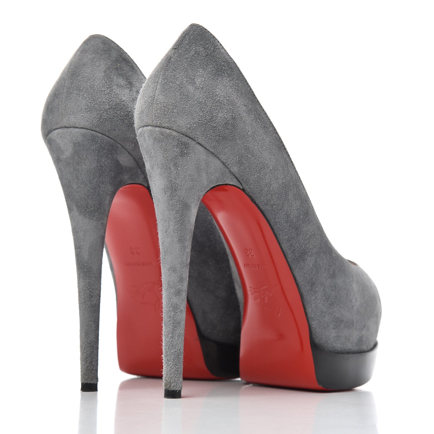 Suede Palais Royal Trepointe 140 Pumps 38 Grey