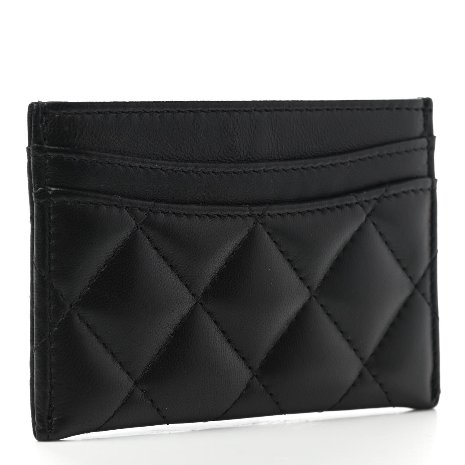 Chanel Lambskin Quilted Card Holder Black 3 of 8