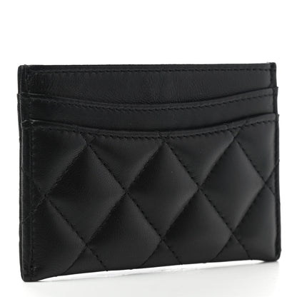 Chanel Lambskin Quilted Card Holder Black 3 of 8