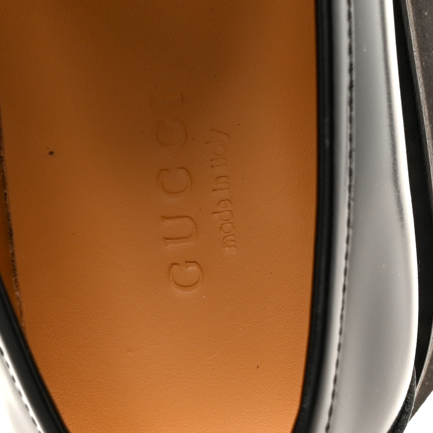 Gucci Cordovan Lux Womens Horsebit 45mm Platform Loafers 37.5 Black 7 of 11