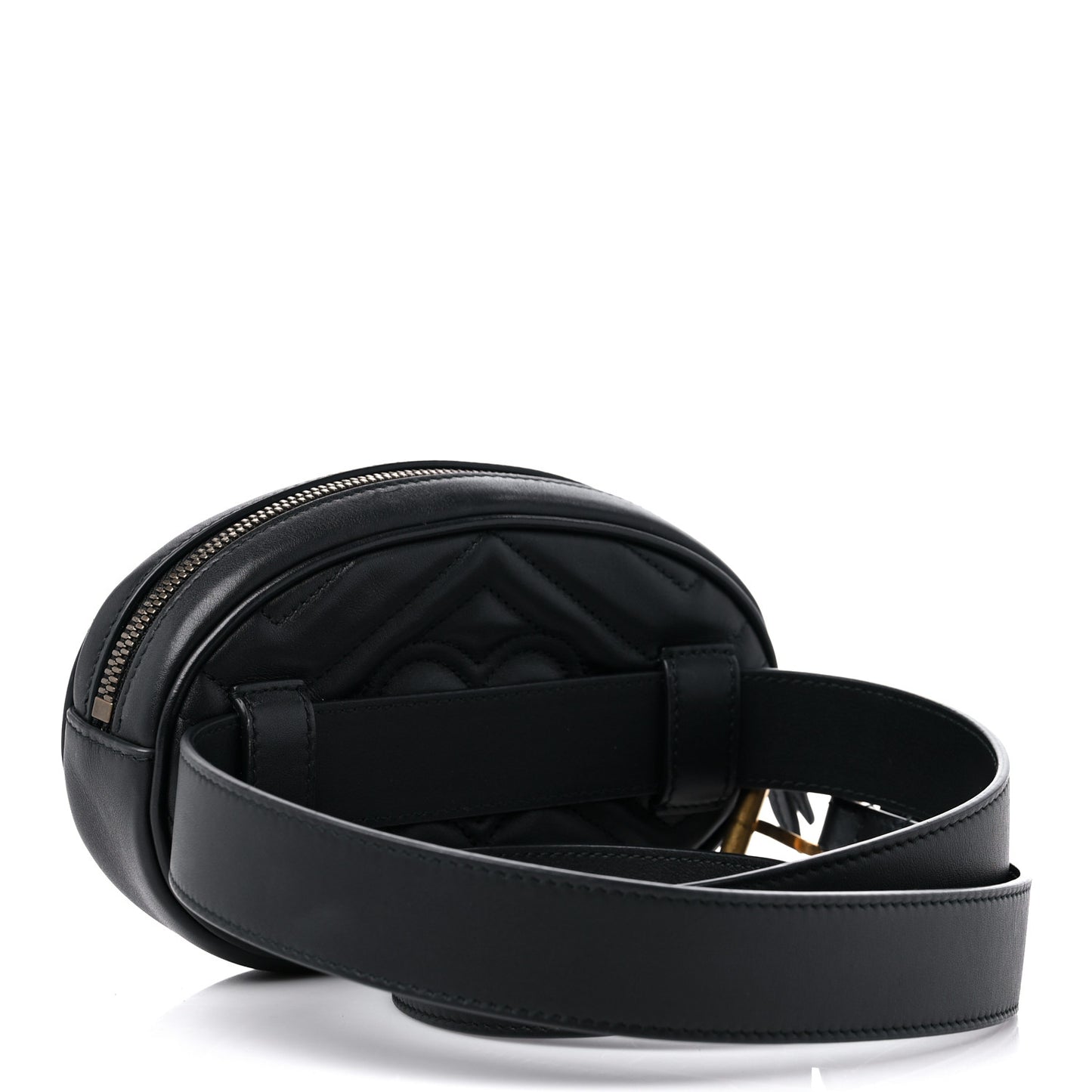 Calfskin Matelasse GG Marmont Belt Bag 85 34 Black