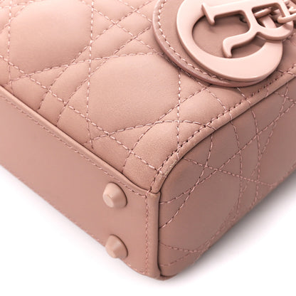 Christian Dior Ultra Matte Calfskin Cannage Micro Lady Dior Beige 10 of 11