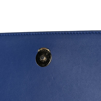 Saint Laurent Canvas Small Monogram Hibiscus Print Kate Satchel Blue 12 of 12