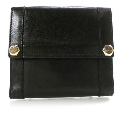 Gucci Leather Charmy French Wallet Black 1 of 9