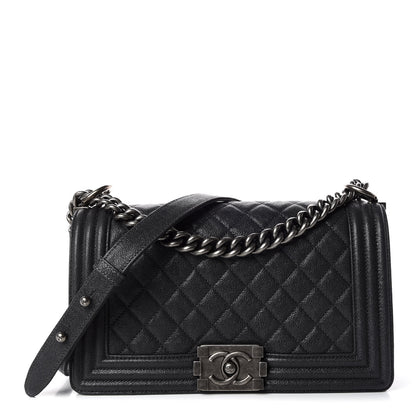 Chanel Caviar Quilted Medium Boy Flap Charcoal 1 of 9