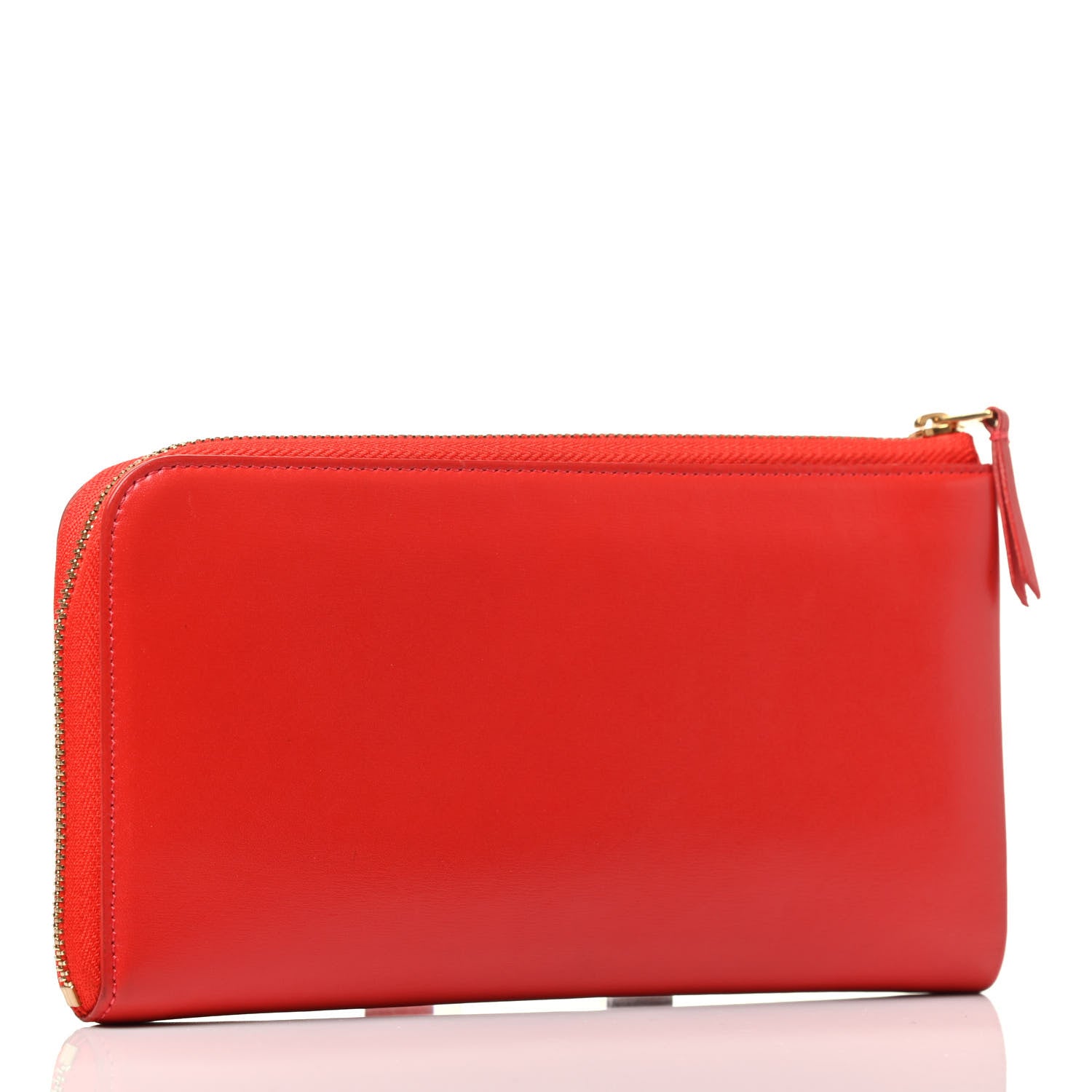 Celine Smooth Calfskin Large Half Zip Multifunction Wallet Red 2 of 3