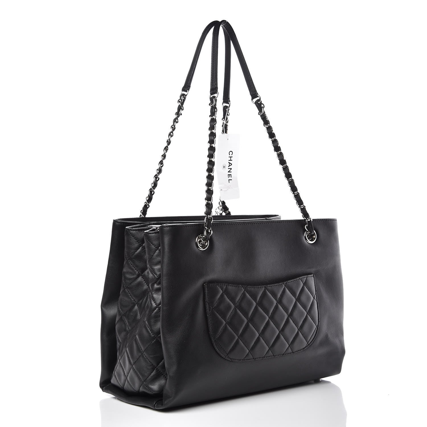 Chanel Calfskin Shopping Tote Black 3 of 10