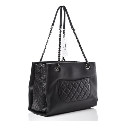Chanel Calfskin Shopping Tote Black 3 of 10