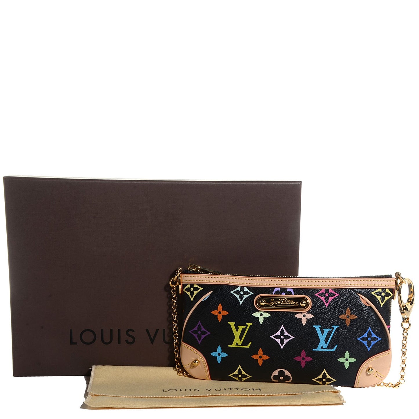 Monogram Multicolor Pochette Milla MM Black