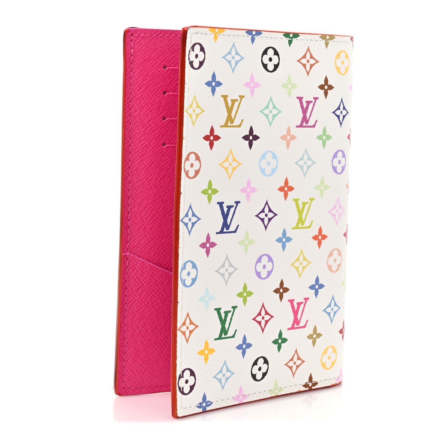 LV X TM Monogram Multicolor Passport Cover White
